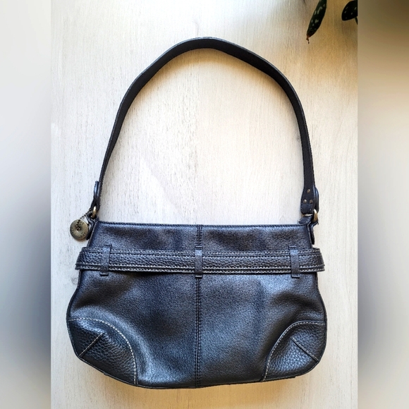 THE SAK Black Pebbled Leather Handbag - Picture 5 of 7